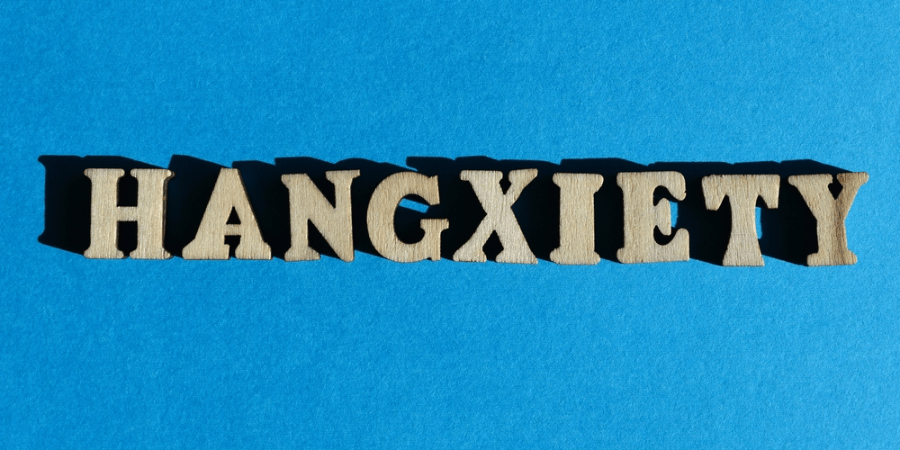 hangxiety text as image