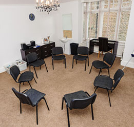 Group Therapy Room With Chairs