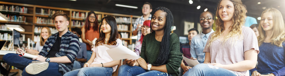 Students partaking in addiction awareness programme 